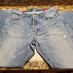 Gap Distressed - Loose Boot fit-  button fly jeans